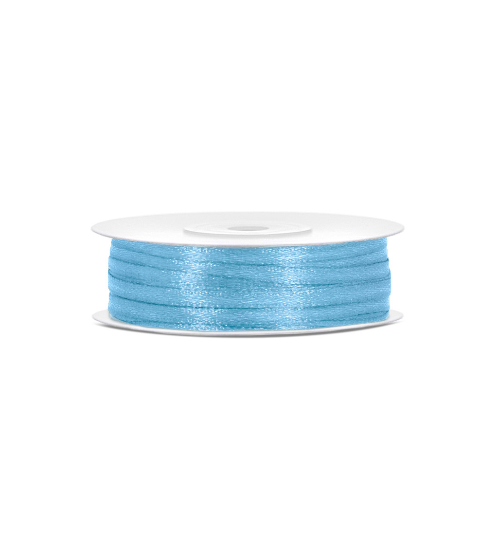 Saténová stuha - světle modrá (3 mm)