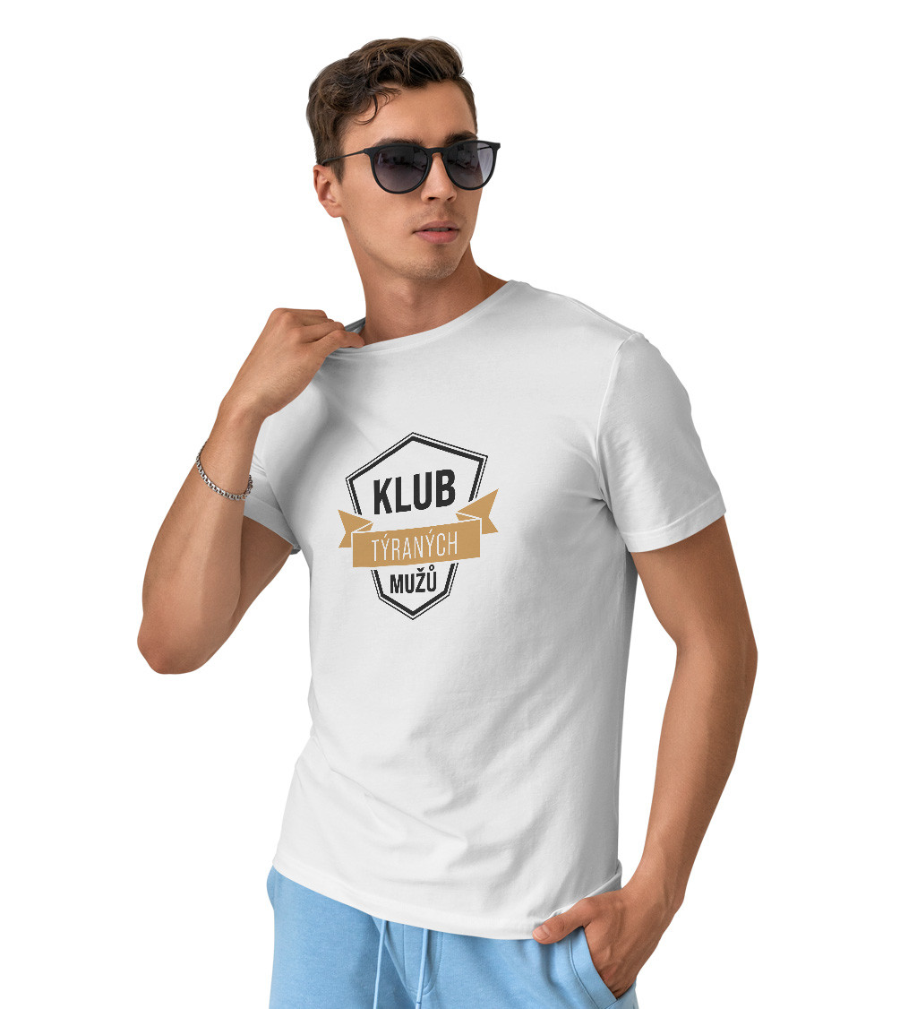 Pánské tričko - bílé - Klub týraných mužů - M