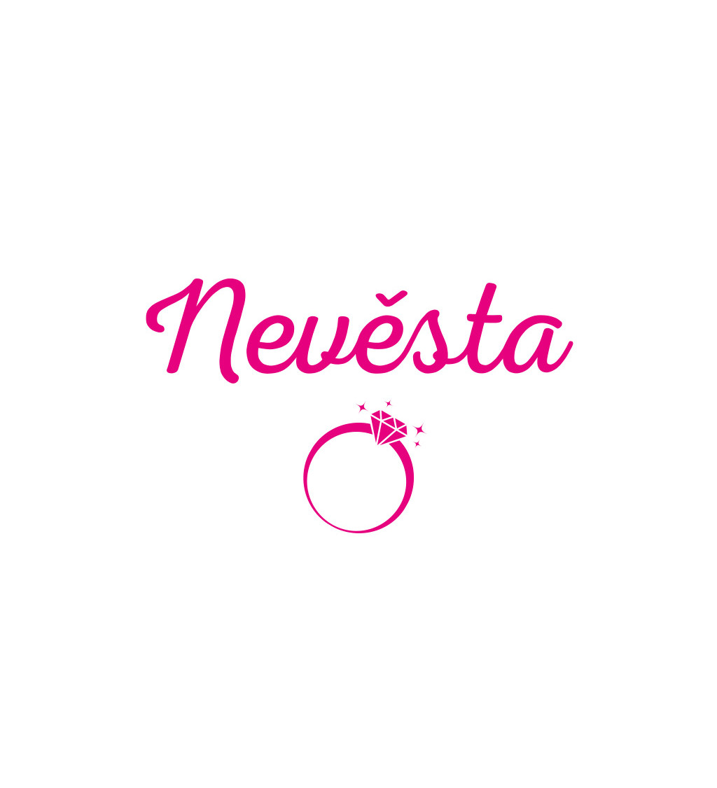 Dámské tričko s nápisem Nevěsta