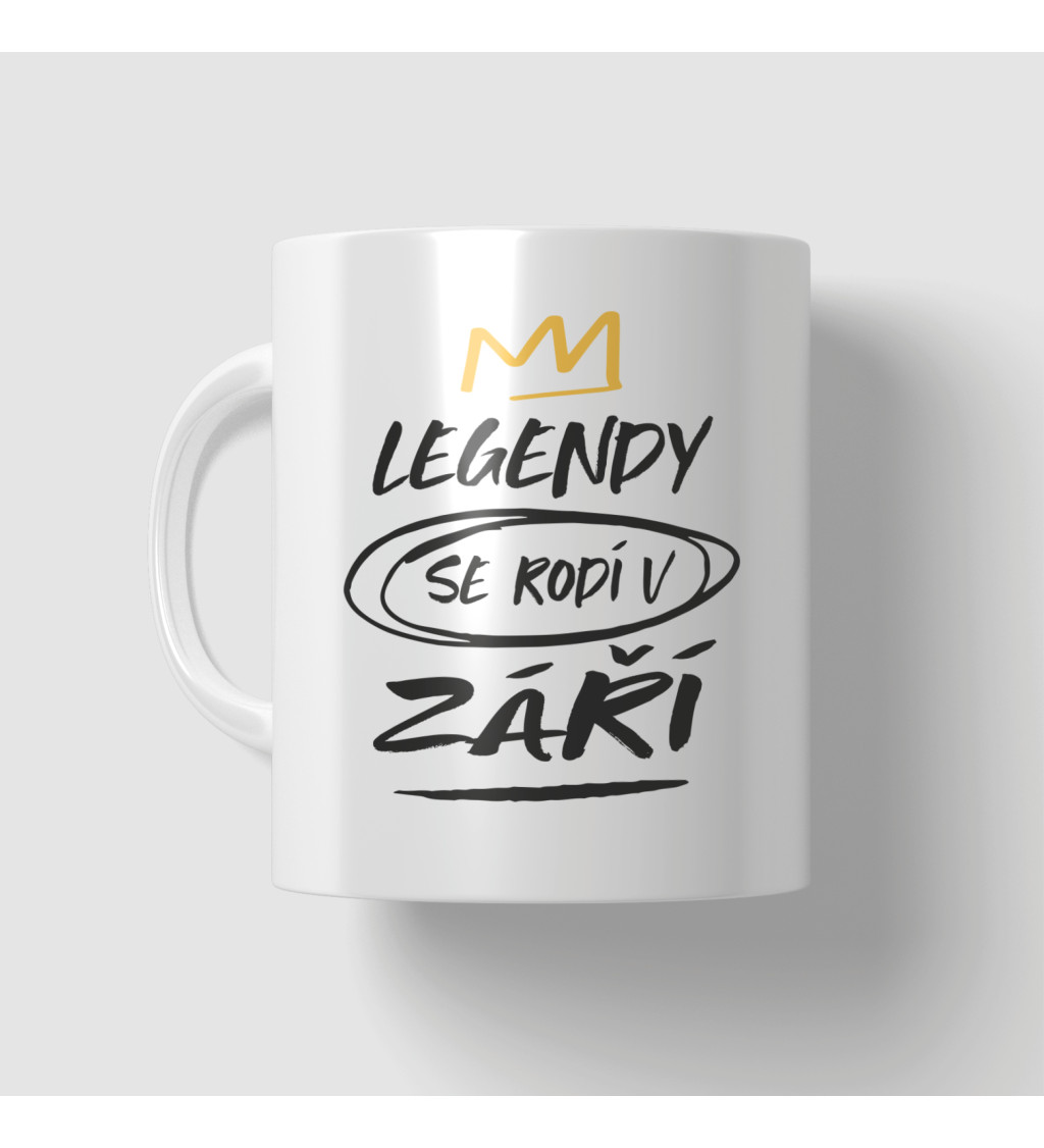 Narozeninový hrnek - Legendy se rodí v září