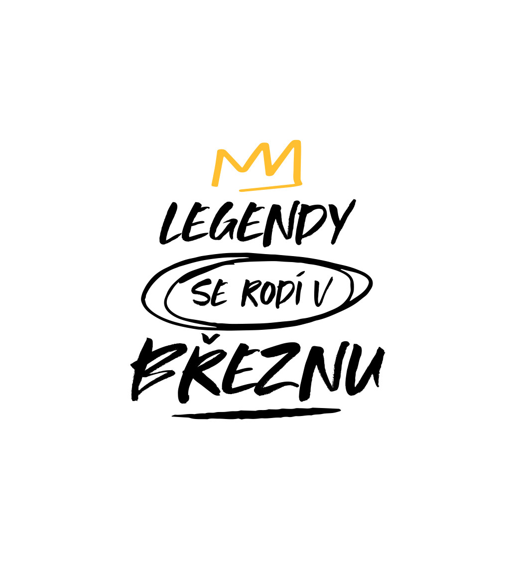 Dámské triko bílé - Legendy se rodí v březnu