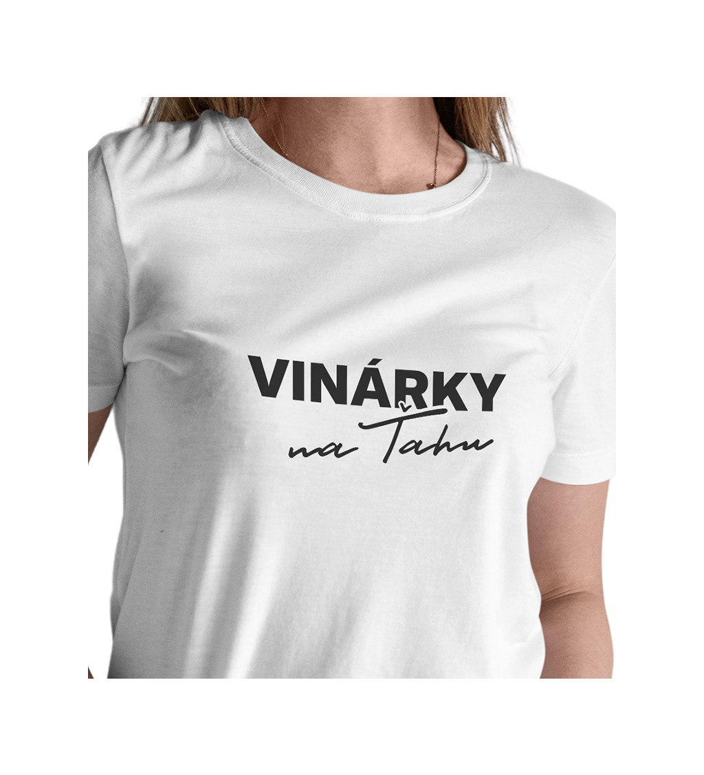 Dámské tričko bílé - Vinárky na ťahu!