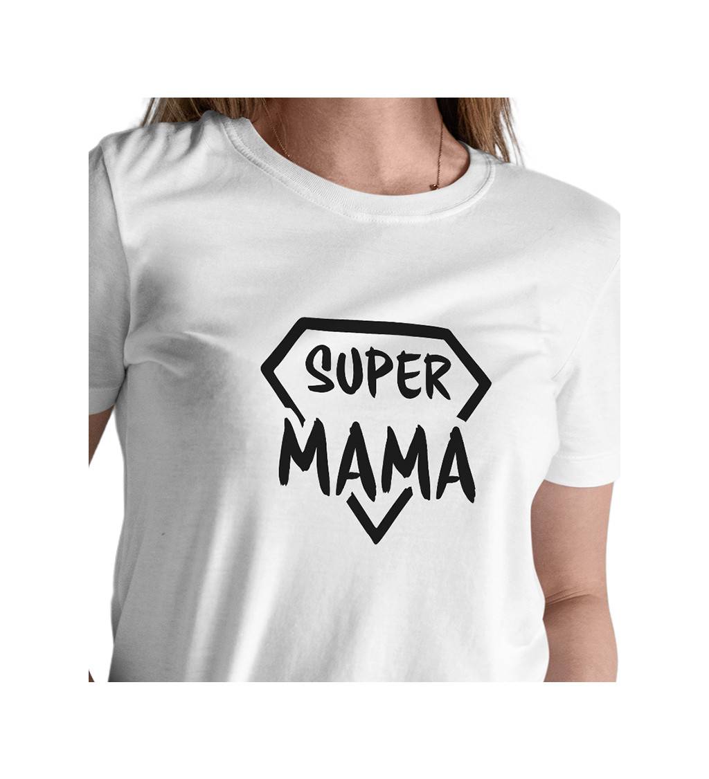 Dámské tričko bílé - Super hero mama