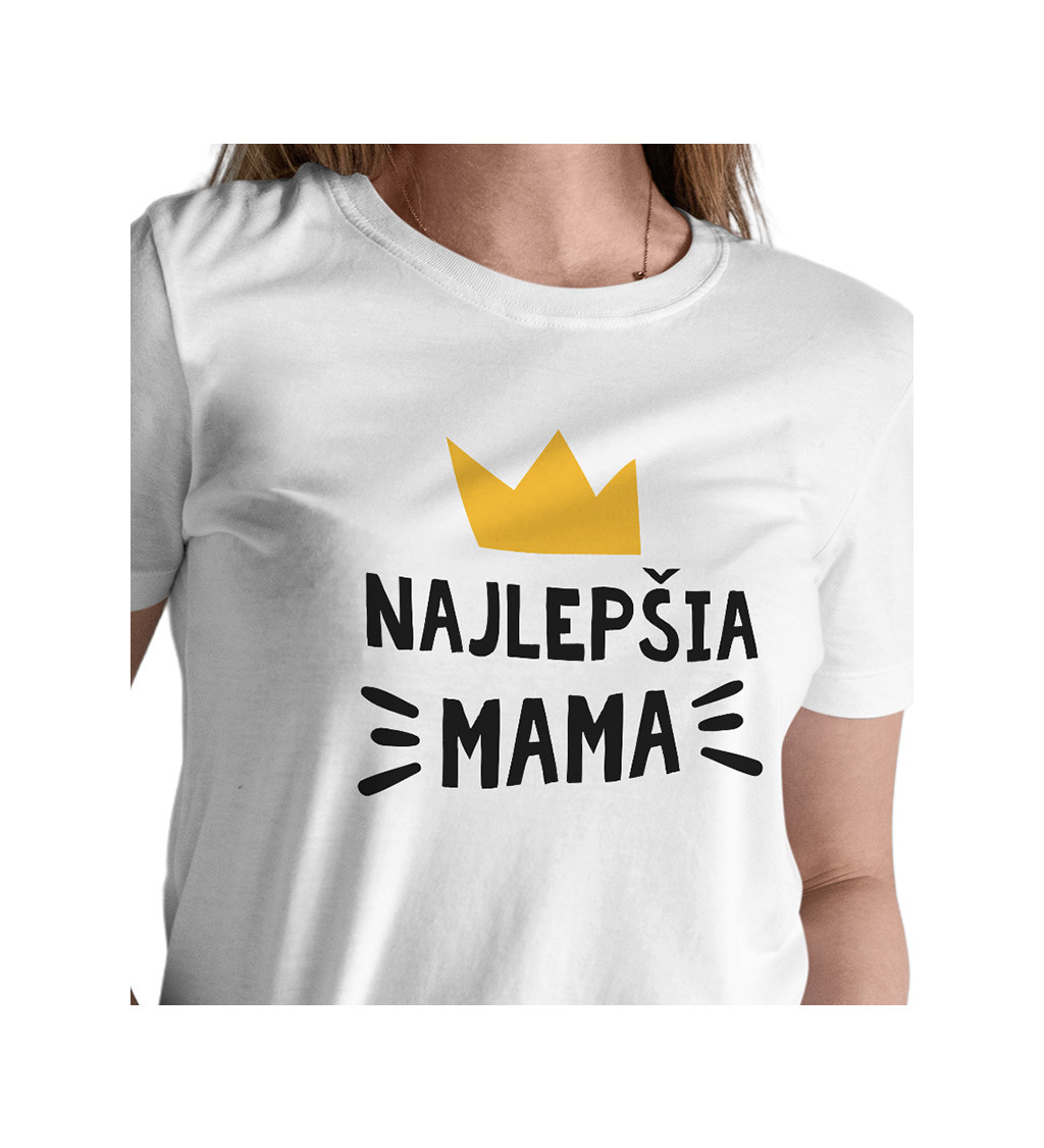 Dámské tričko bílé - Najlepšia mama