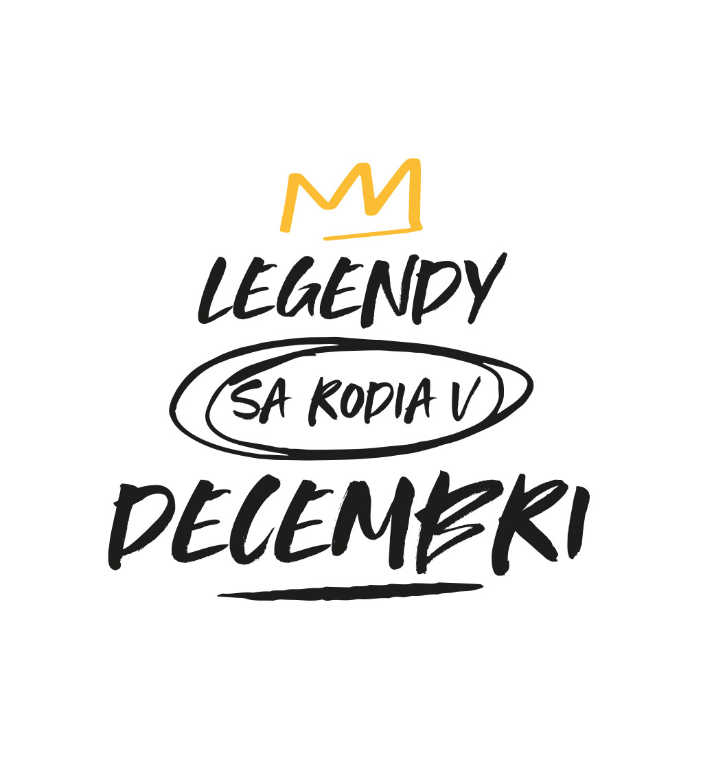 Pánské tričko bílé - Legendy v decembri