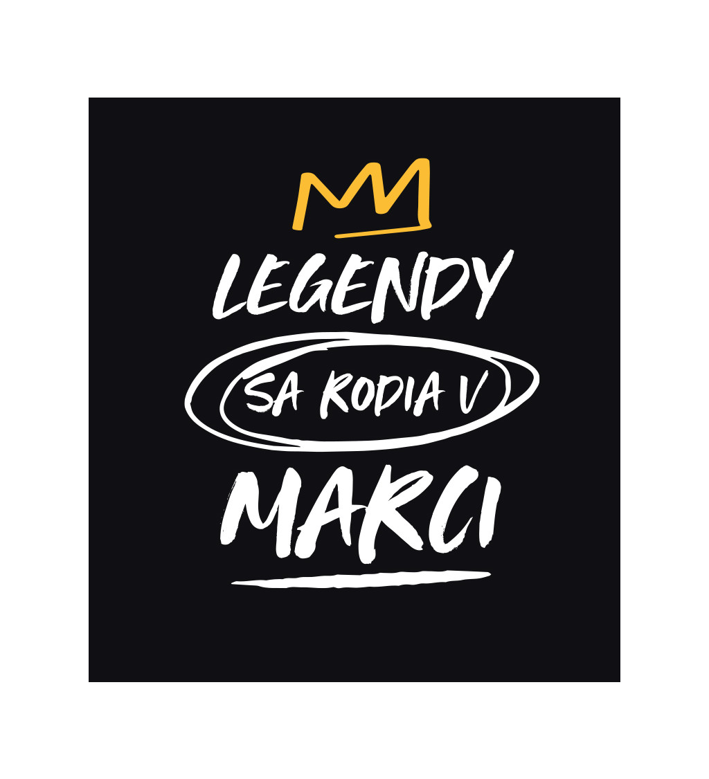 Pánské tričko černé - Legendy v marci