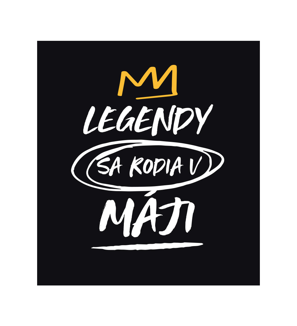 Pánské tričko černé - Legendy v máji