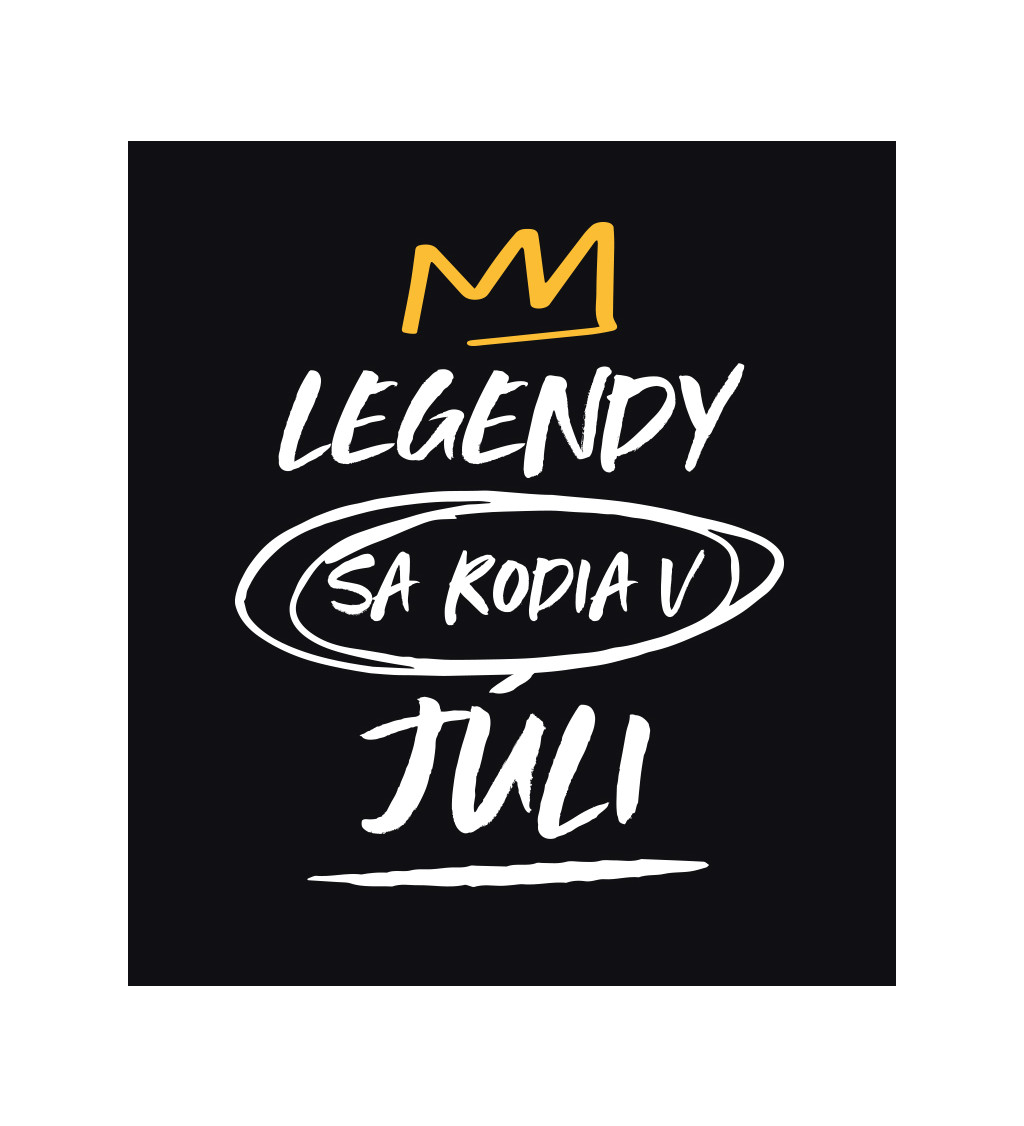 Pánské tričko černé - Legendy v júli