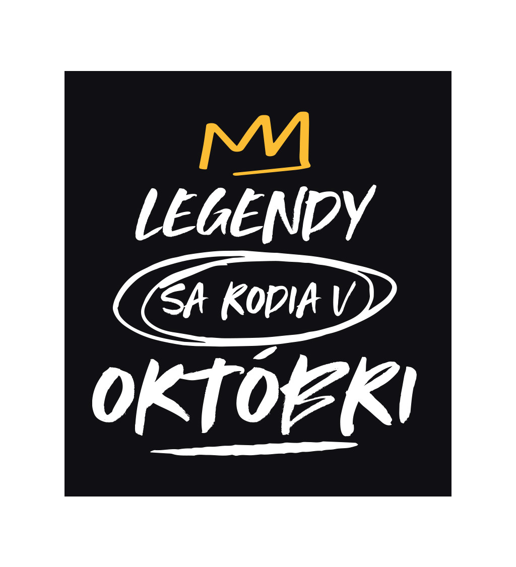 Pánské tričko černé - Legendy v októbri