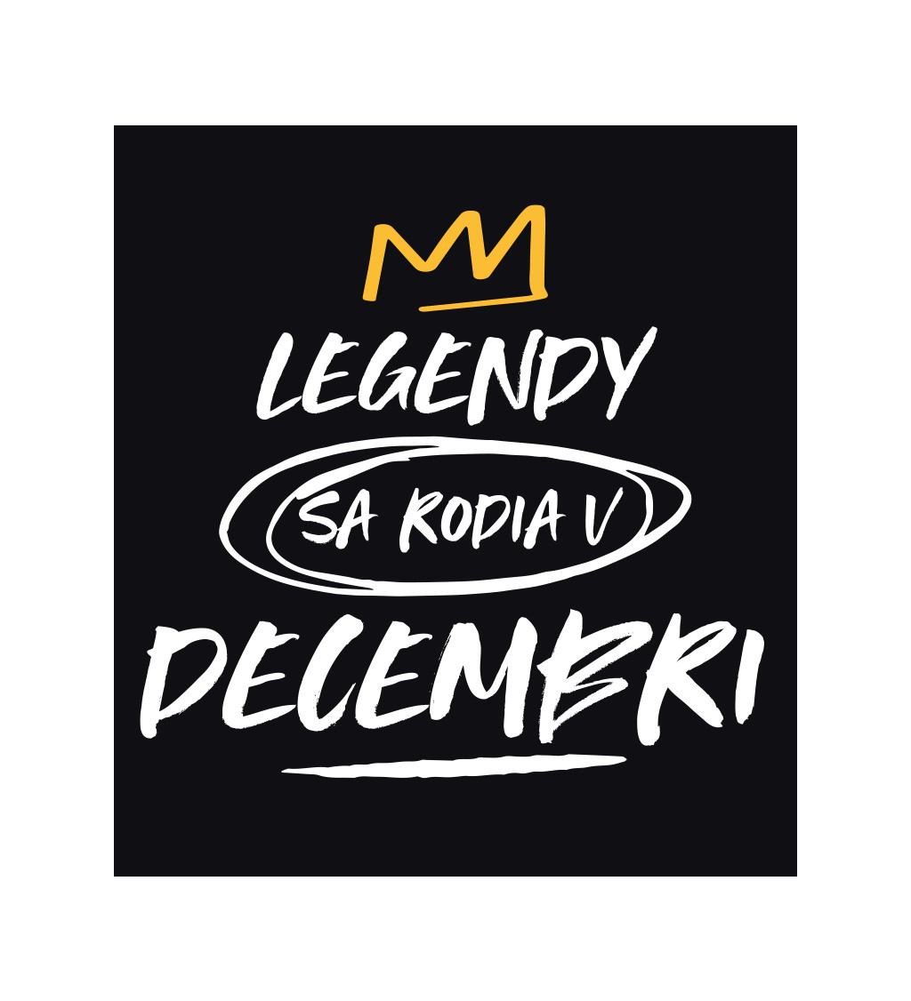 Pánské tričko černé - Legendy v decembri