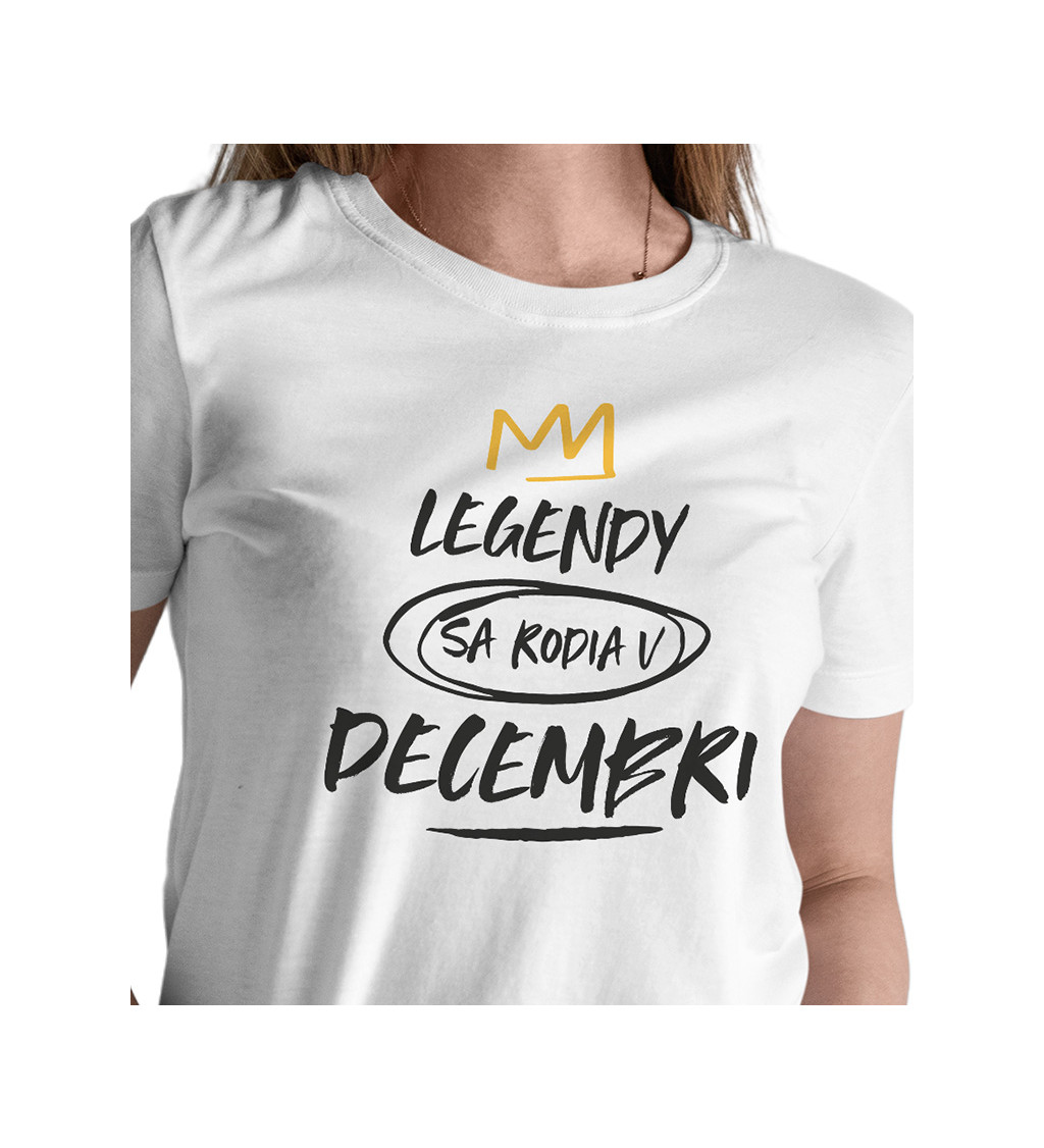 Dámske tričko biele - Legendy v decembri