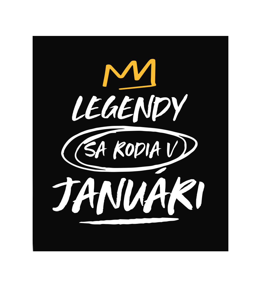 Dámské tričko černé - Legendy v januári