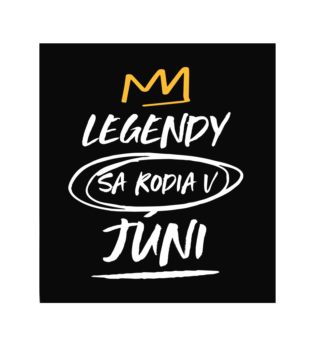 Dámske tričko čierne - Legendy v júni