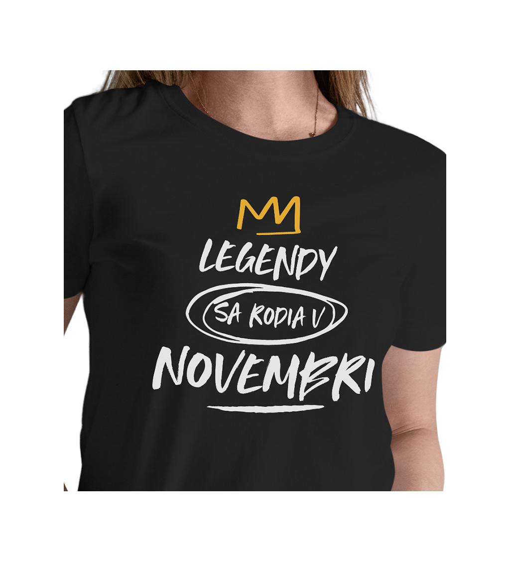 Dámské tričko černé - Legendy v novembri