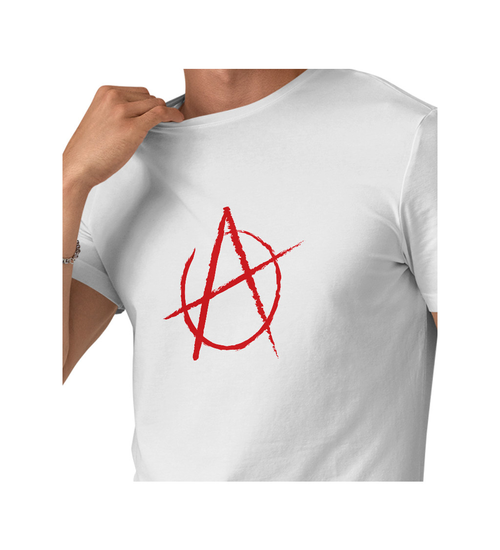 Pánské tričko - bílé - Anarchie - S