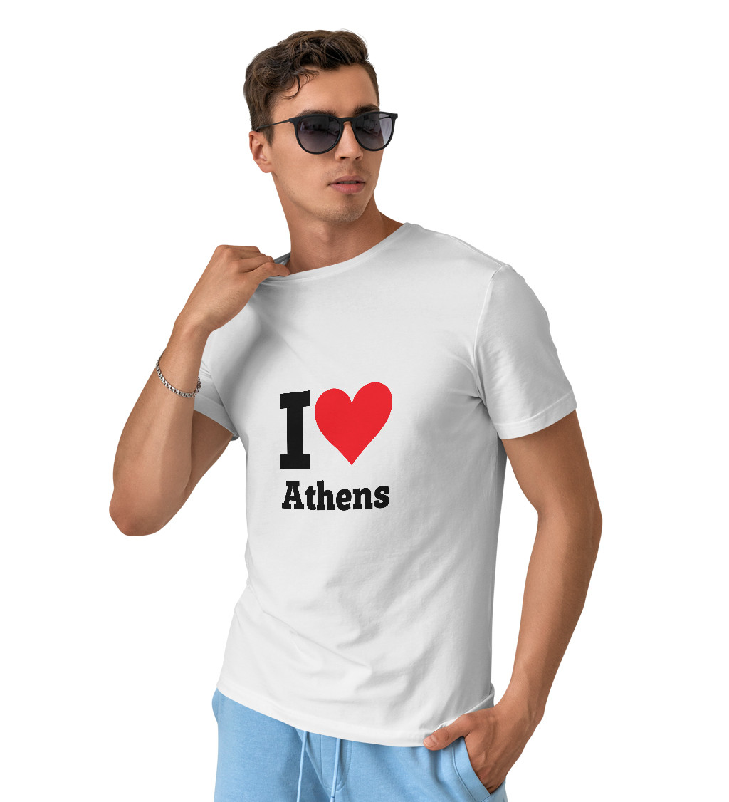 Pánské triko - I love Athens