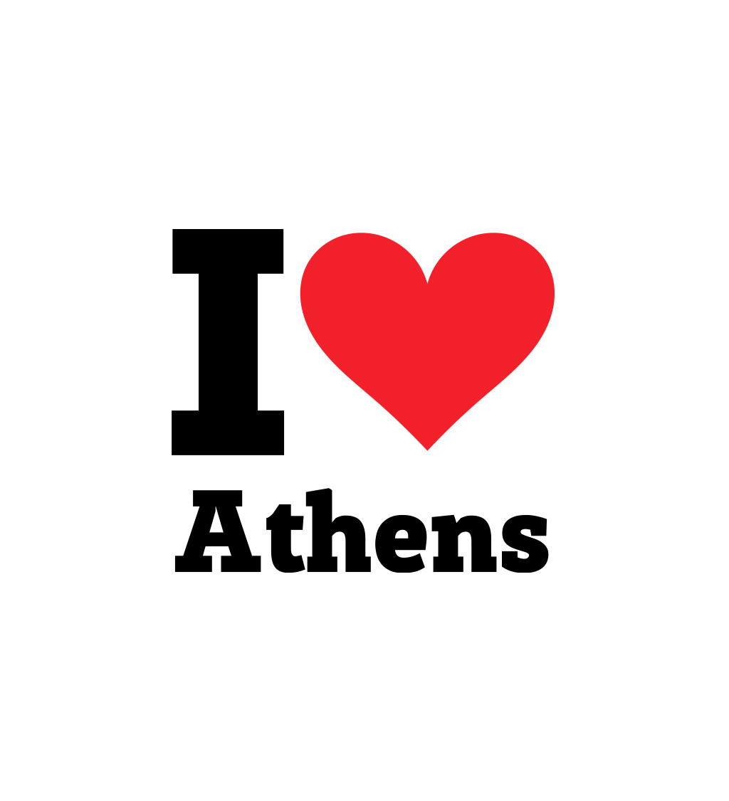 Pánské triko - I love Athens