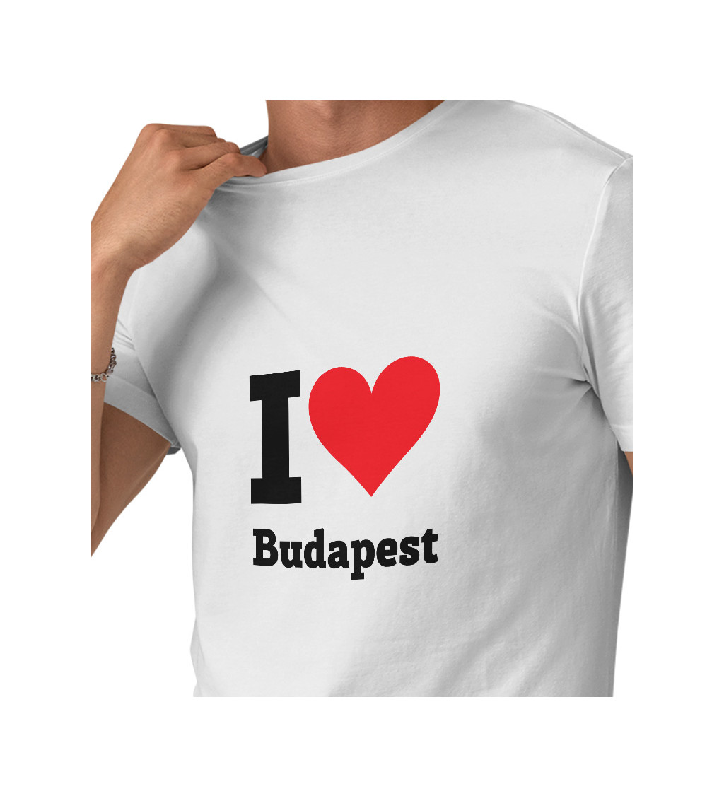 Pánské triko - I love Budapest