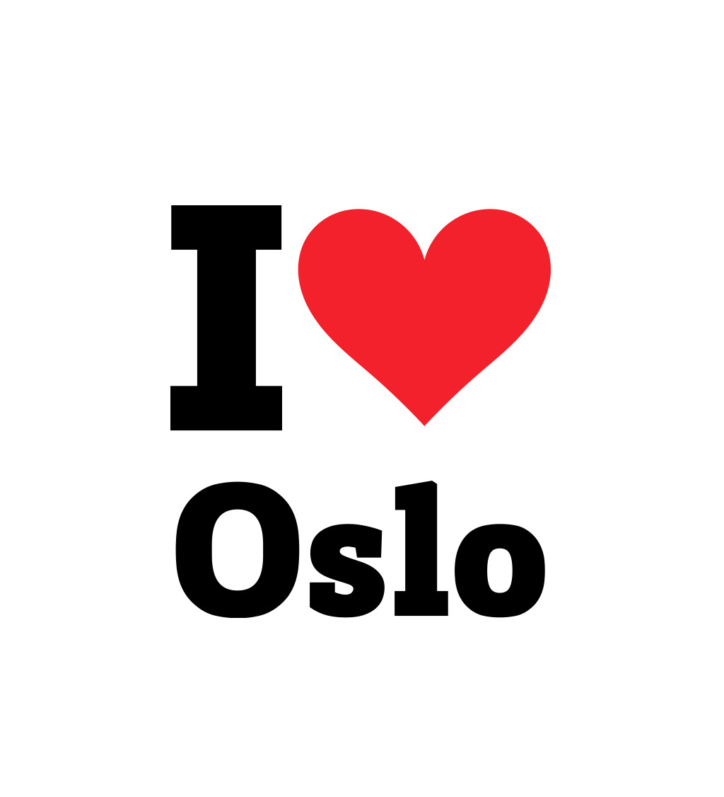 Pánské triko - I love Oslo