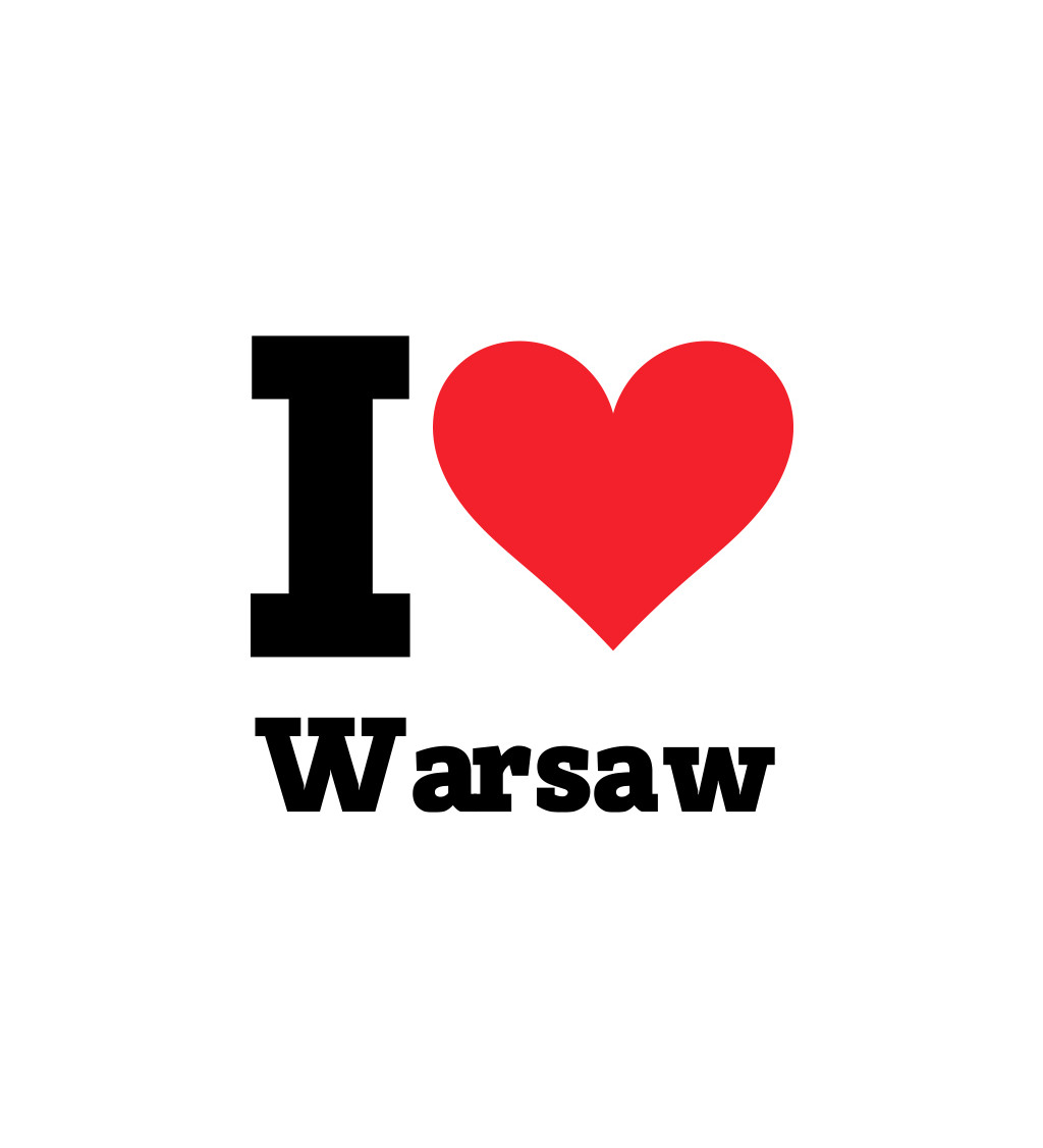 Pánské triko - I love Warsaw
