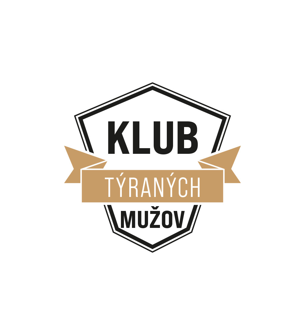 Pánské triko bílé - klub týraných mužov