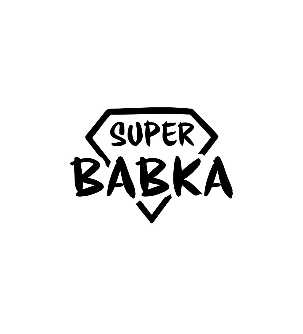 Dámské triko bílé - Super babka hero