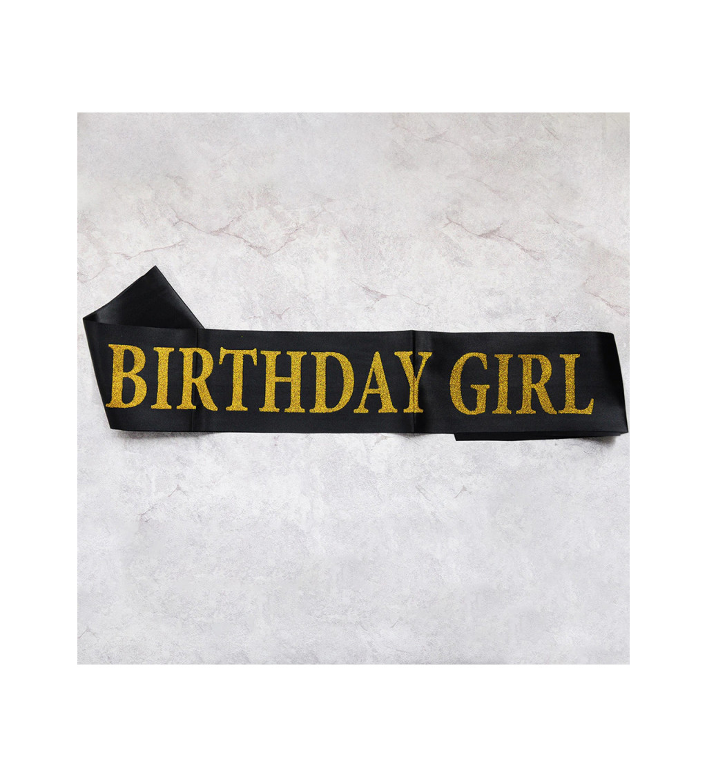 Šerpa - černá - Birthday Girl