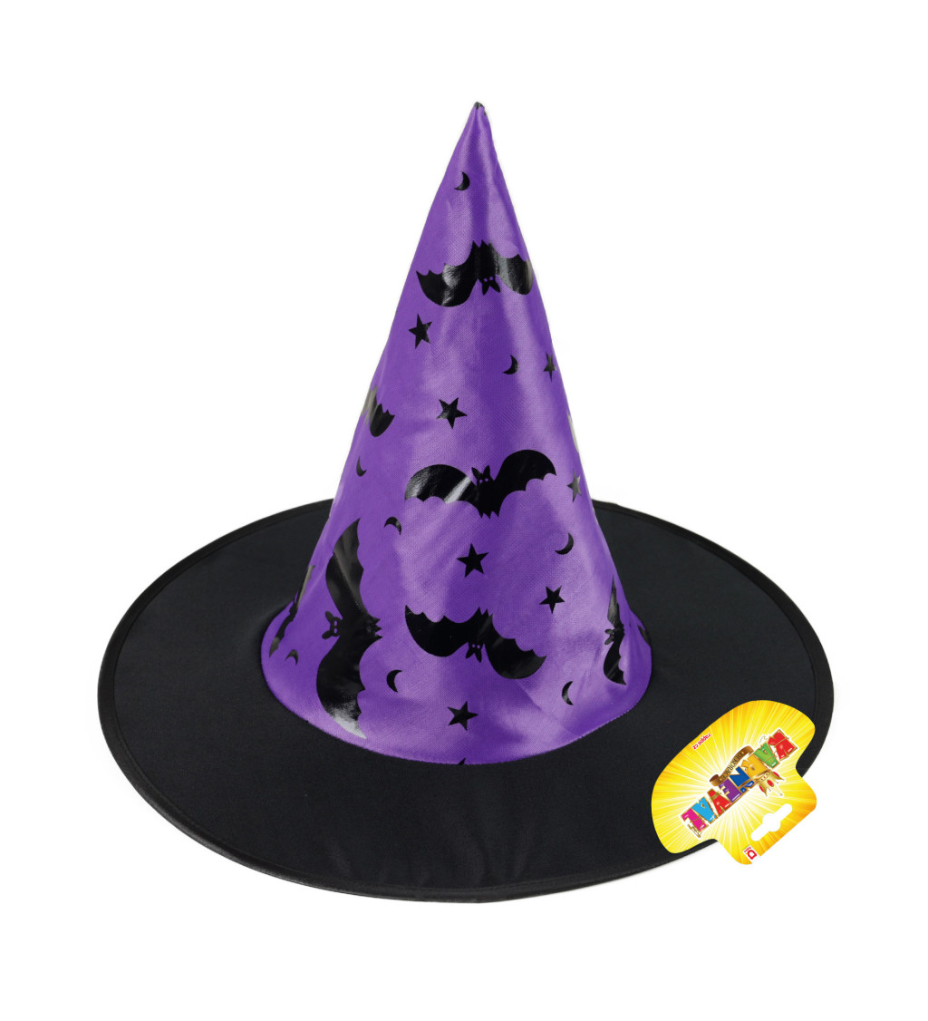 Dětský klobouk - čarodějka