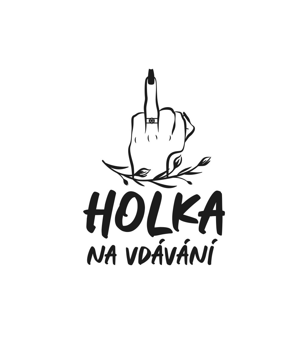 Dámské bílé tričko – Holka na vdávání