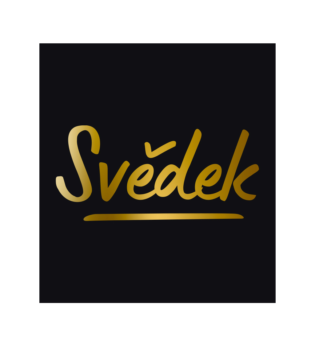 Pánské černé tričko – Svědek