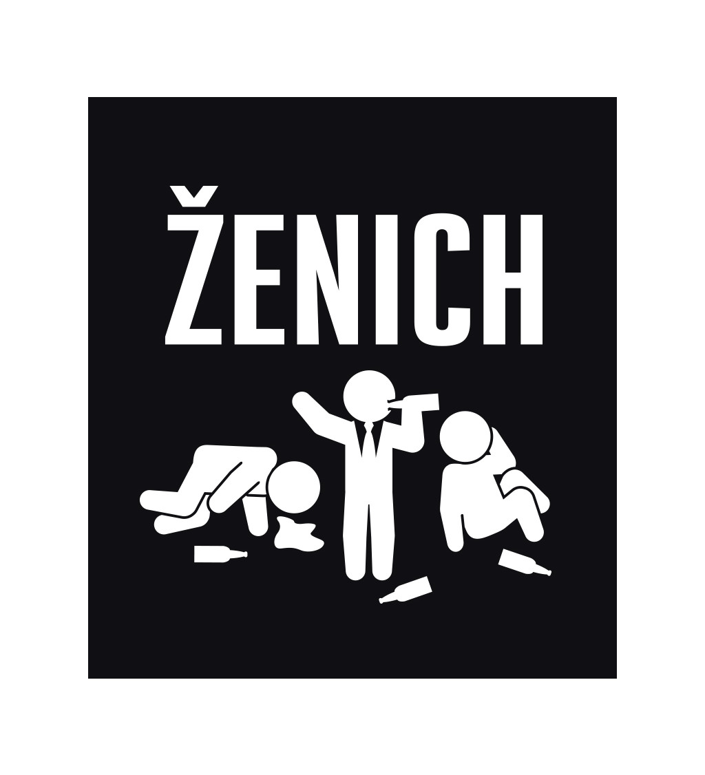 Pánské černé tričko – Ženich