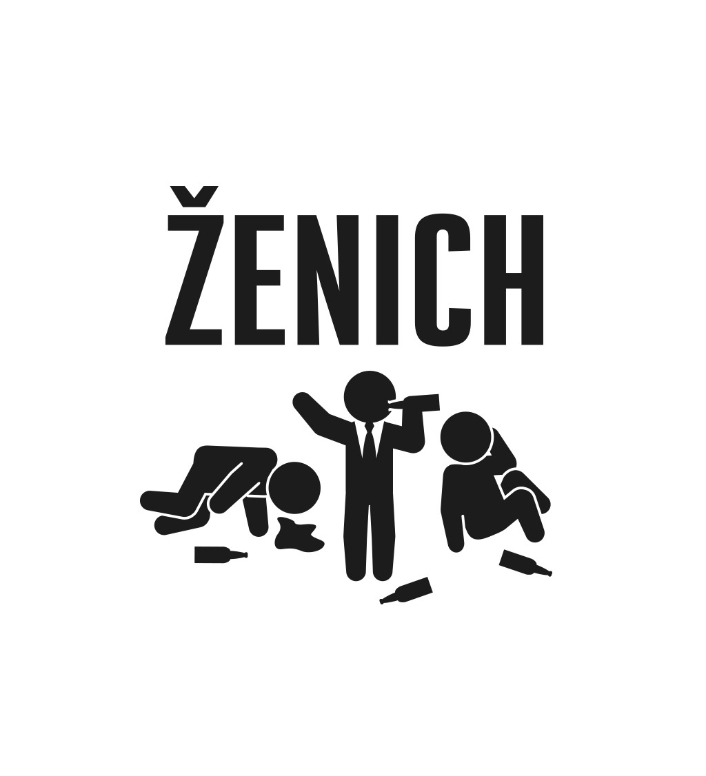 Pánské bílé tričko – Ženich