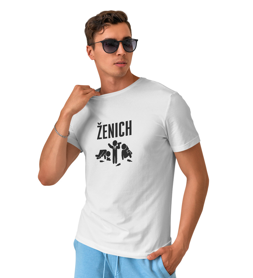 Pánské bílé tričko – Ženich