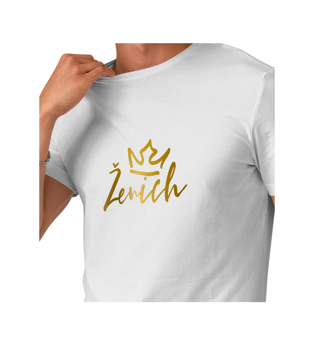 Pánské bílé tričko – Ženich