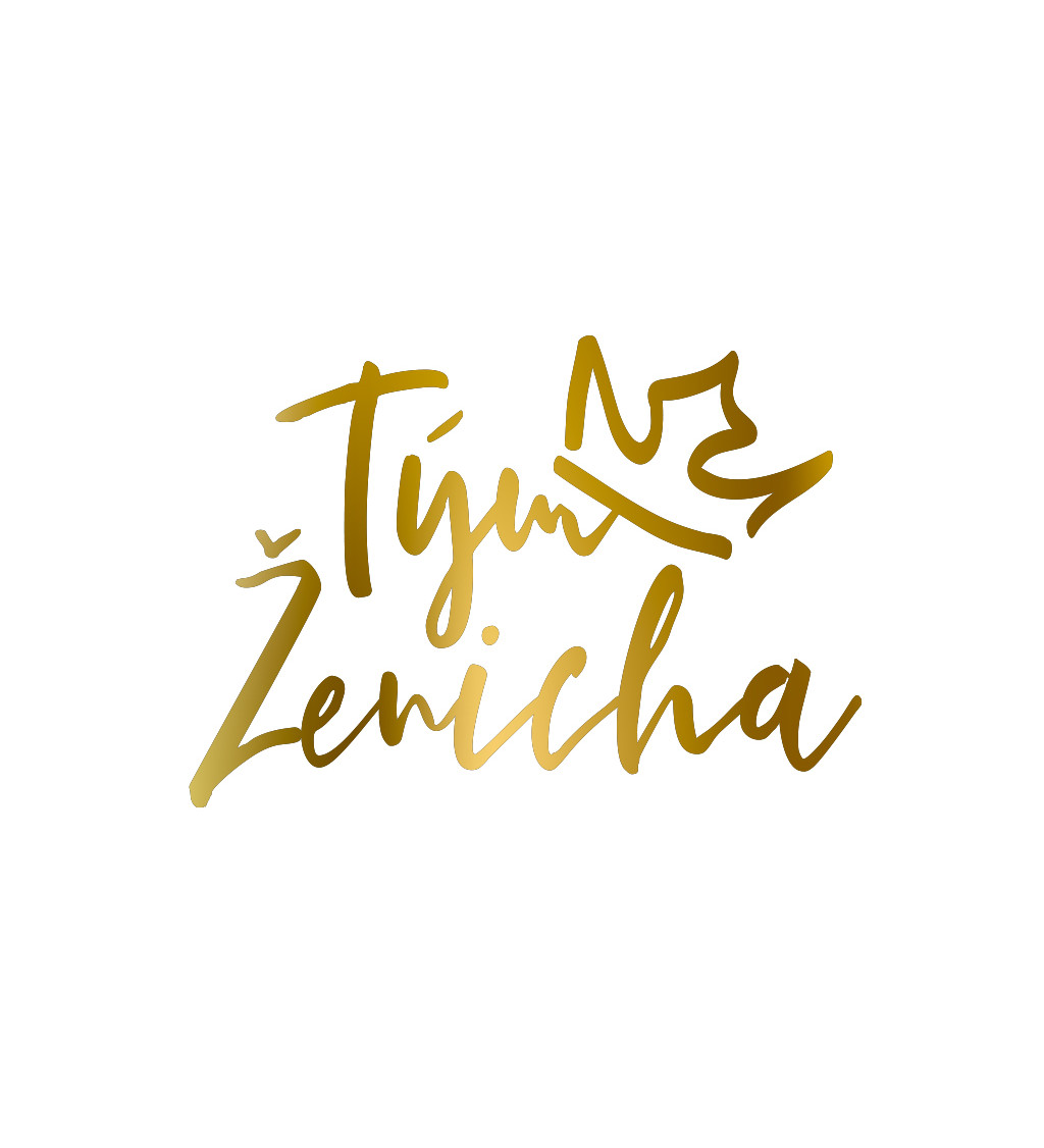 Pánské bílé tričko – Tým ženicha