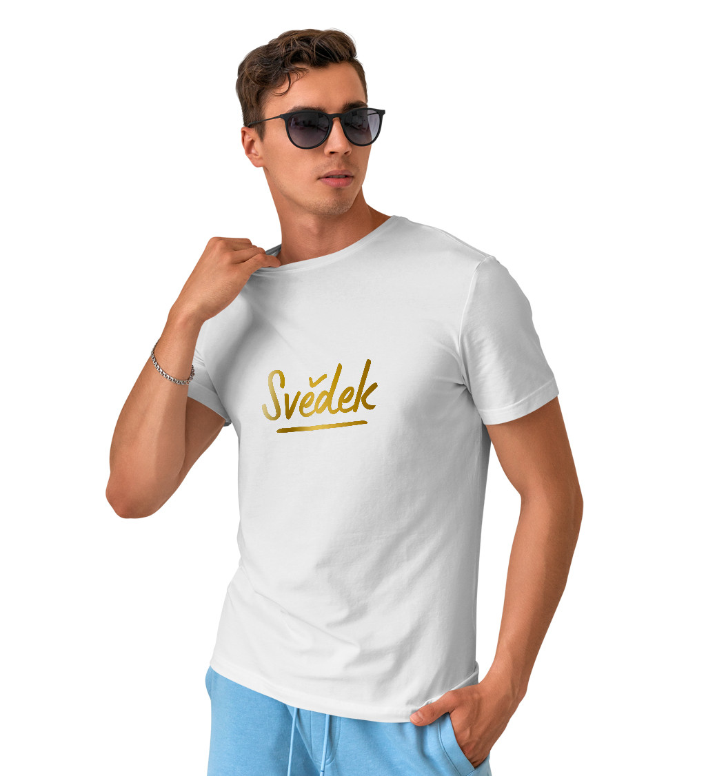 Pánské bílé tričko – Svědek