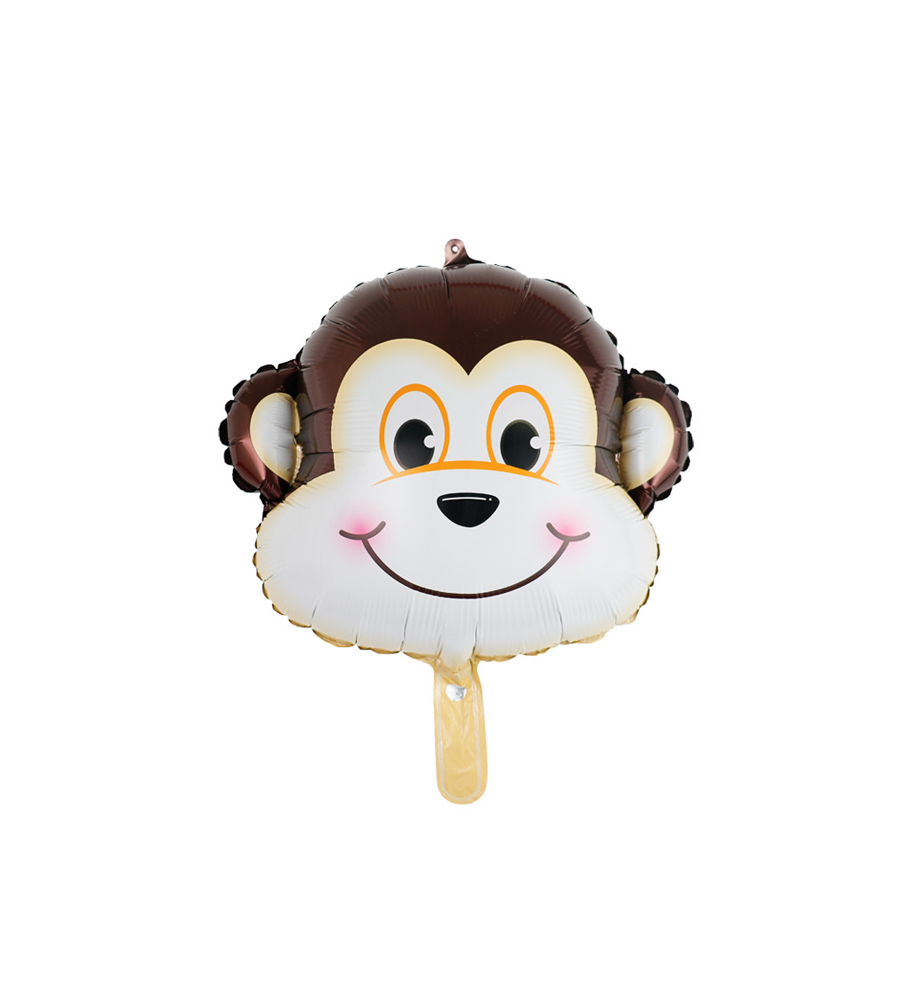 Fóliový balónek – Opice, 58 × 47 cm