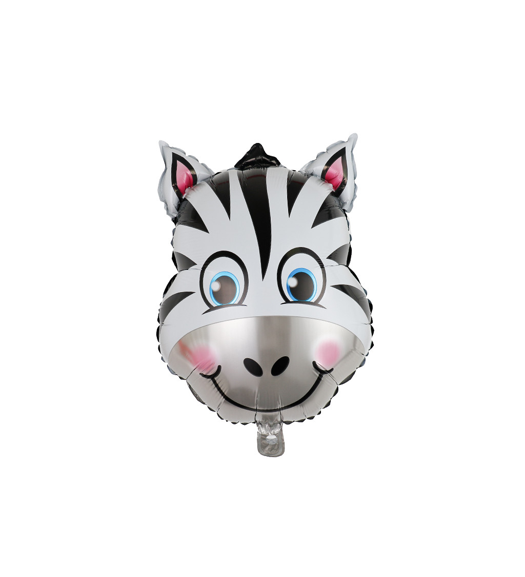 Fóliový balónek – Zebra, 43 × 53 cm