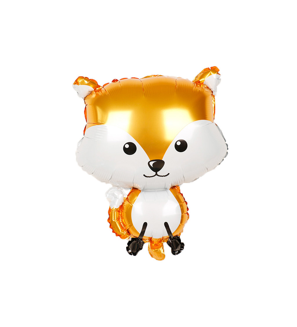 Fóliový balónek – Liška, 48 × 56 cm