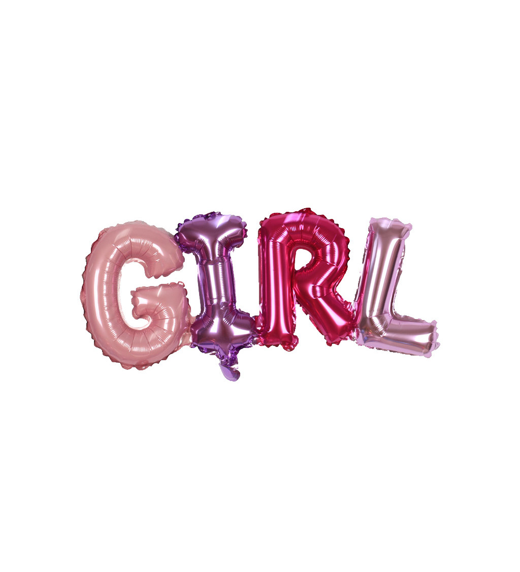 Fóliový balónek – Girl růžový