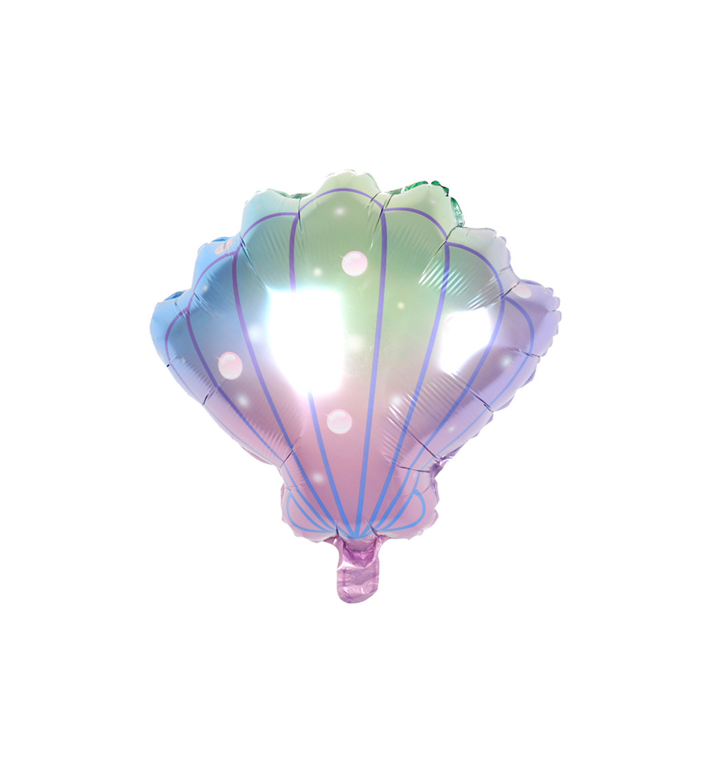 Fóliový balónek – Mušle, 51 × 43 cm
