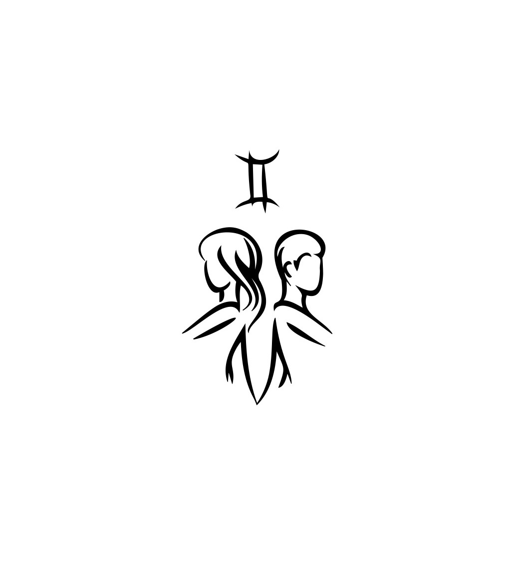 Dámské bílé tričko – Znamení Blíženci