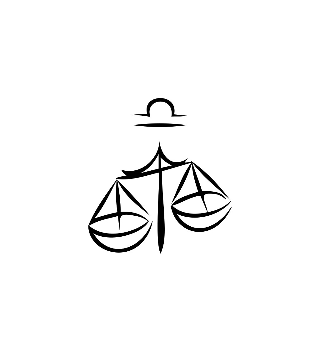 Dámské bílé tričko – Znamení Váhy