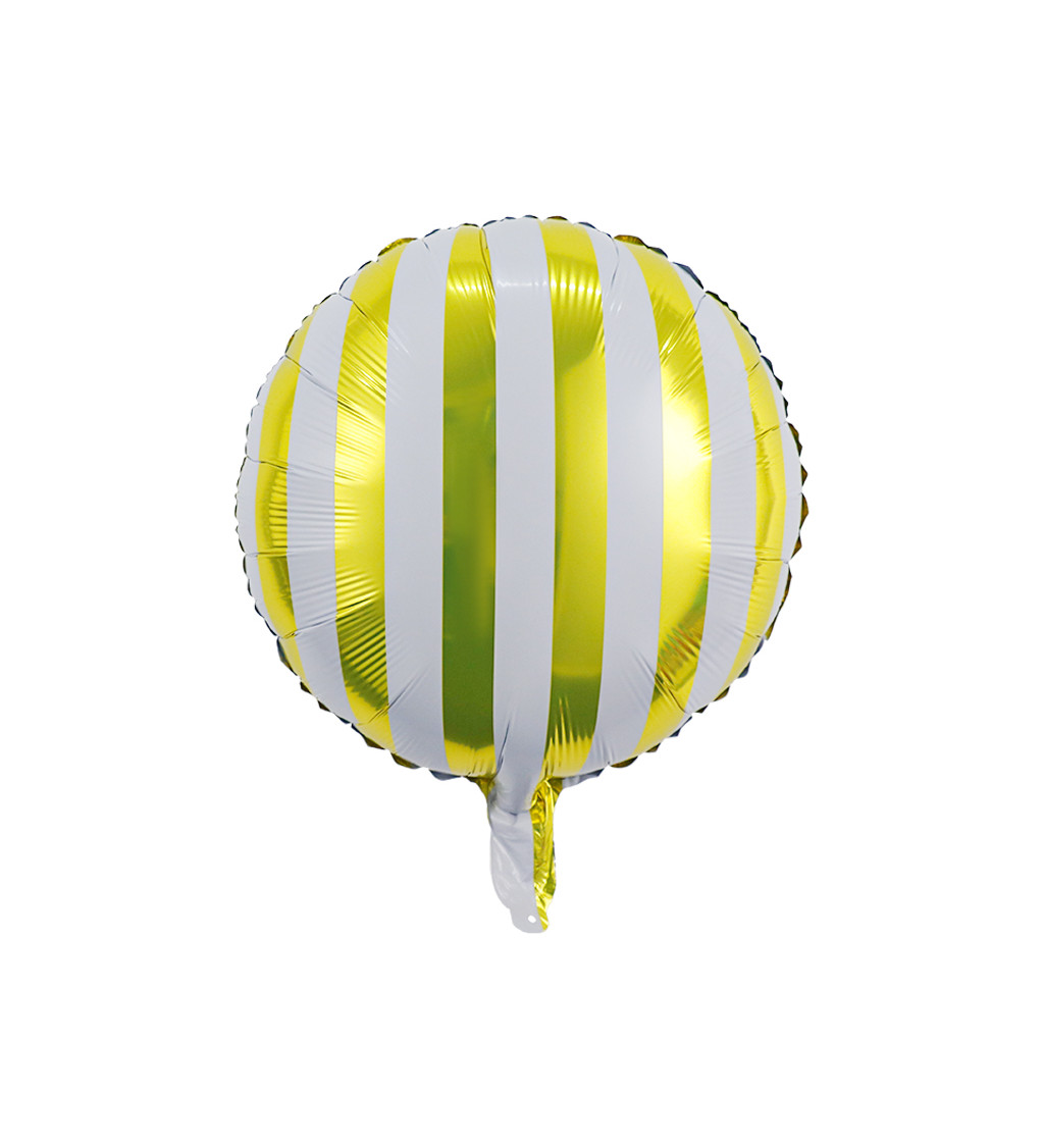 Fóliový balónek – Candy, zlatý, 45 cm