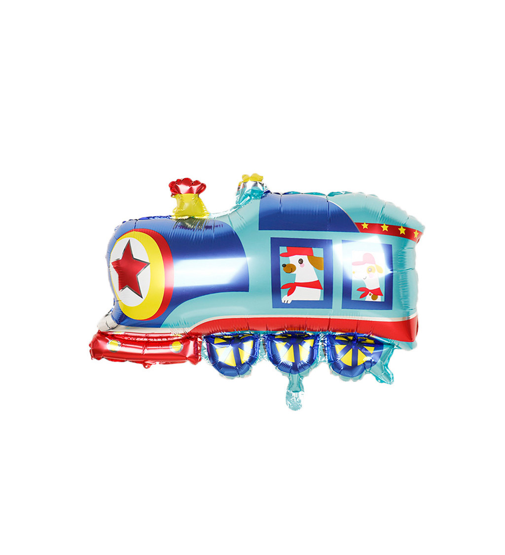 Fóliový balónek – Vlak, 78 × 65 cm