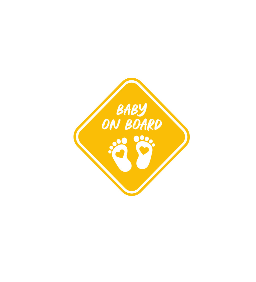 Dámské bílé tričko – Baby on board