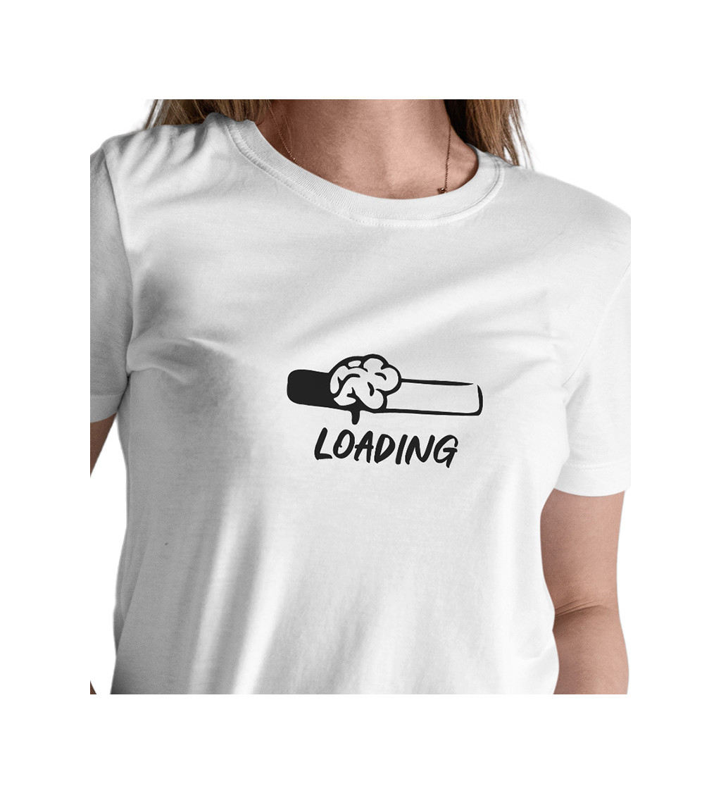 Dámské bílé tričko – Loading