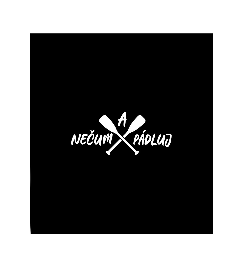 Dámské černé tričko – Nečum a pádluj