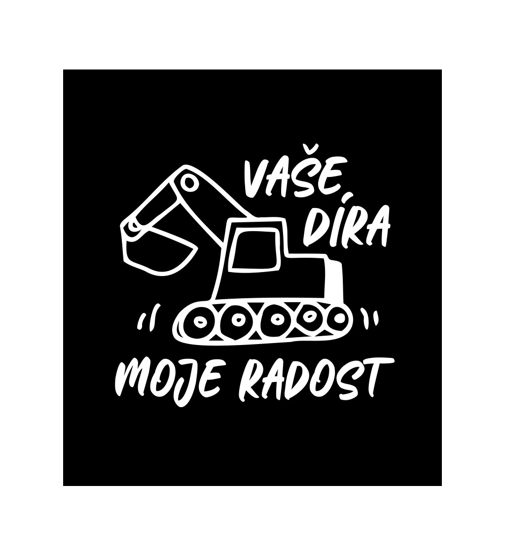 Pánské černé tričko – Vaše díra moje radost