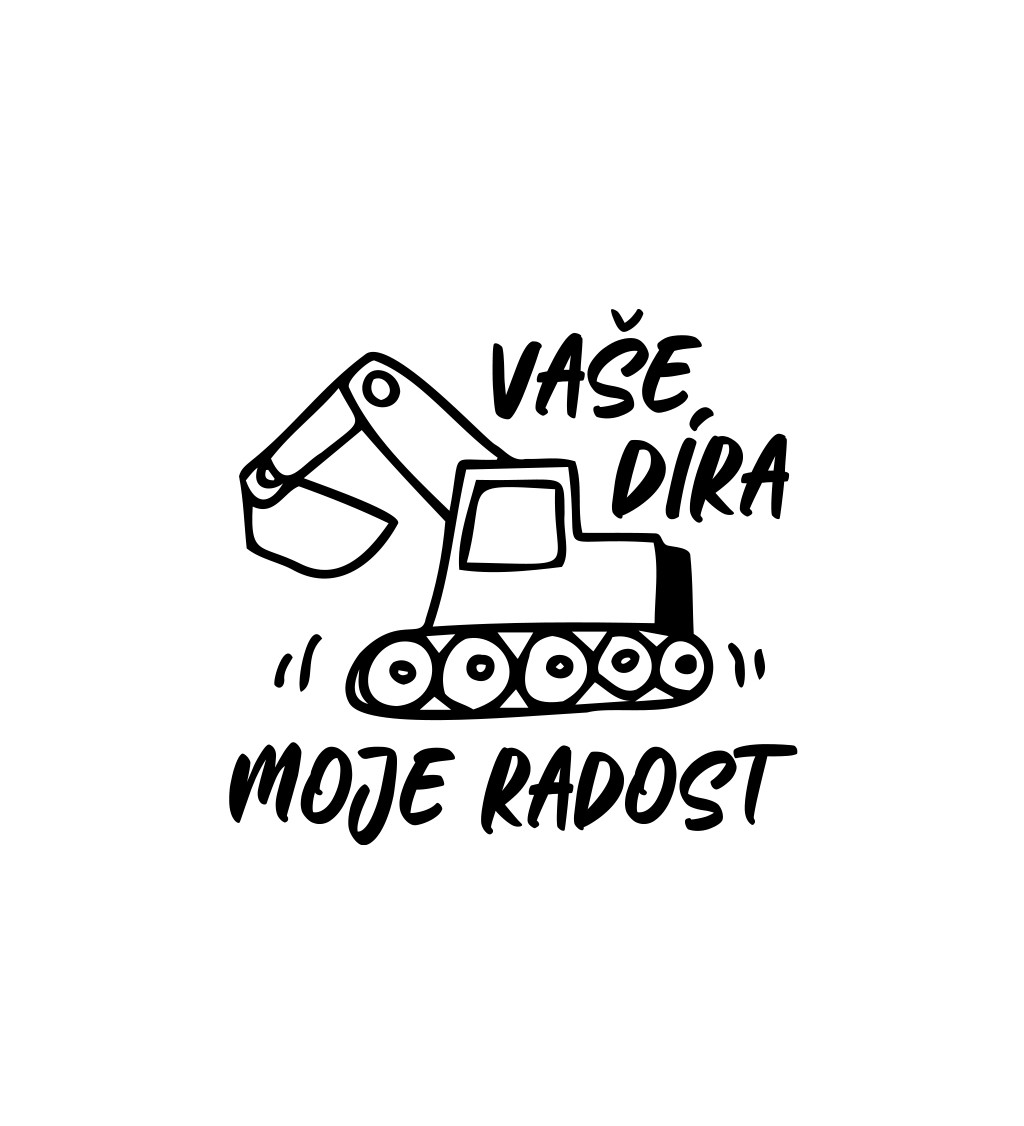 Pánské bílé tričko – Vaše díra moje radost